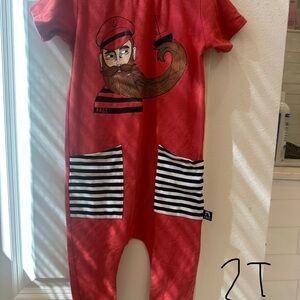 Sailor Graphic Red Kids Bodysuit